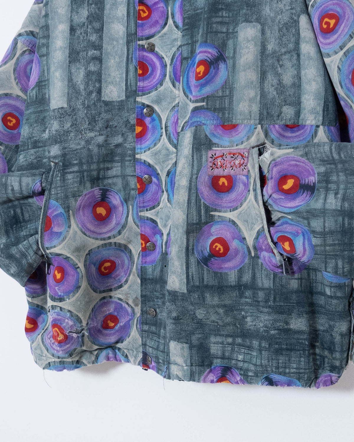 "OXBOW" all over pattern hooded jacket