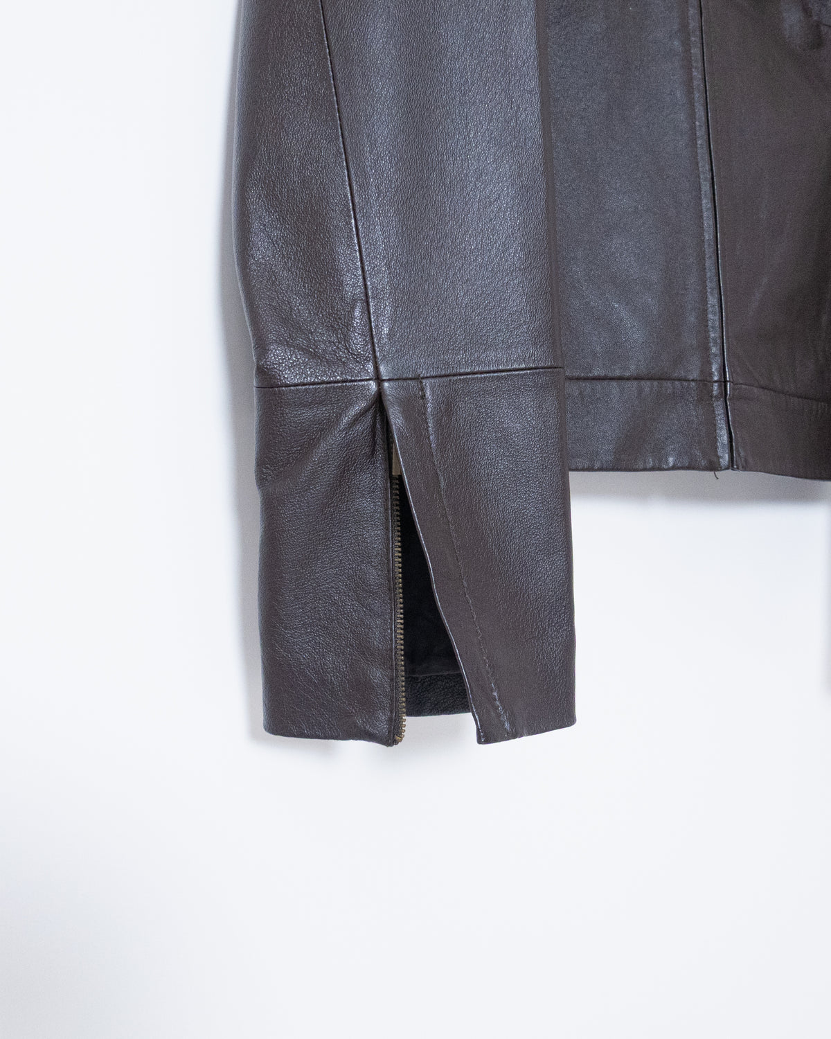 "Marks & Spencer" high neck leather jacket