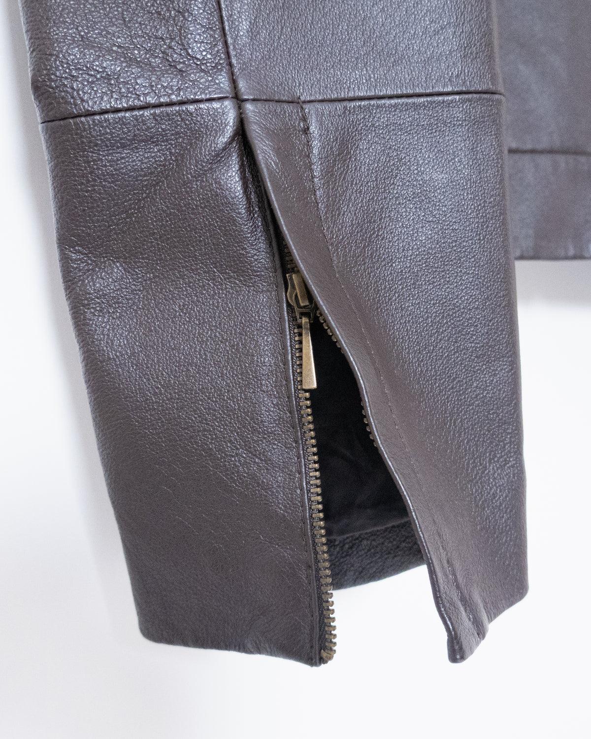 "Marks & Spencer" high neck leather jacket