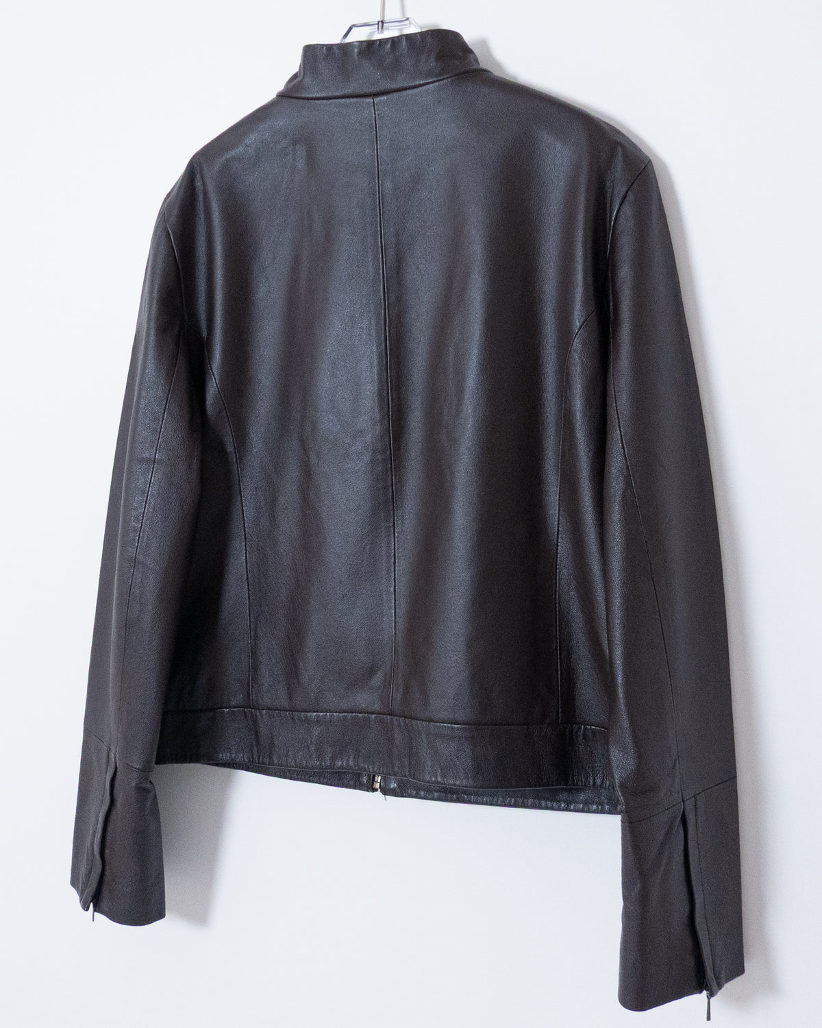 "Marks & Spencer" high neck leather jacket