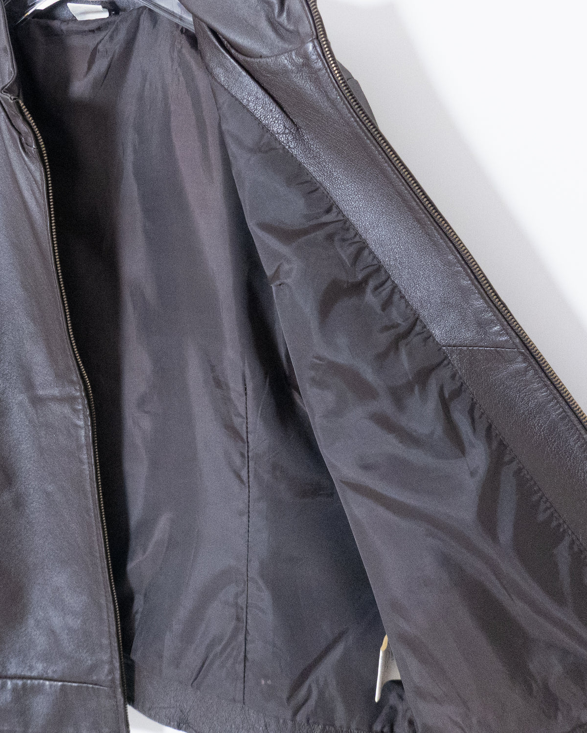 "Marks & Spencer" high neck leather jacket