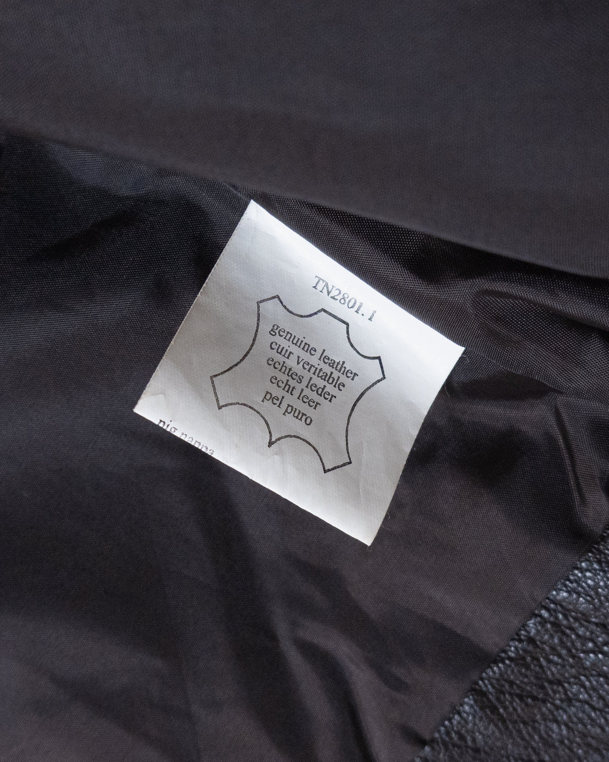 "Marks & Spencer" high neck leather jacket