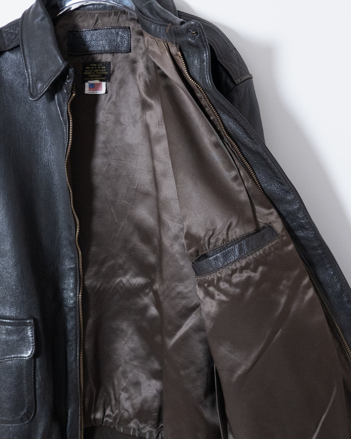 A-2 leather flight jacket