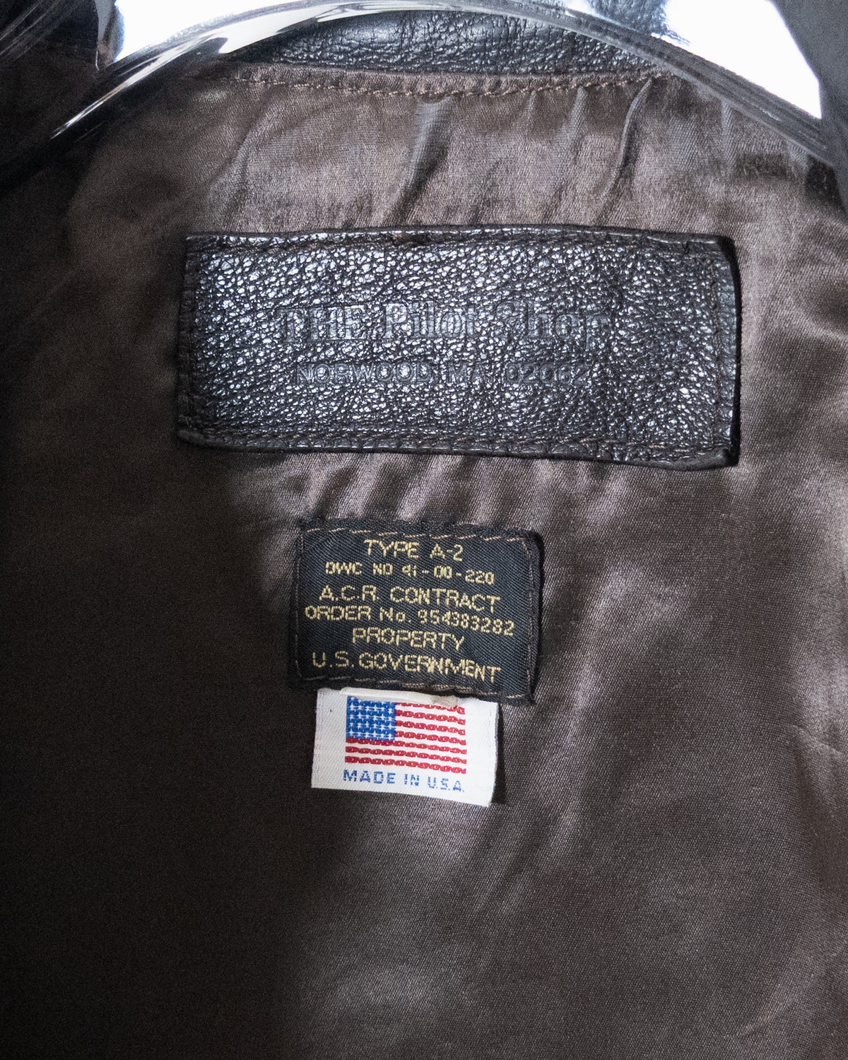 A-2 leather flight jacket