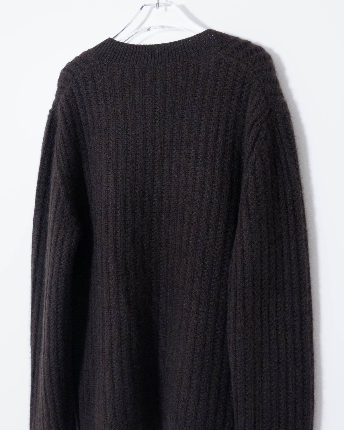 GUCCI V-neck ribbed knit sweater