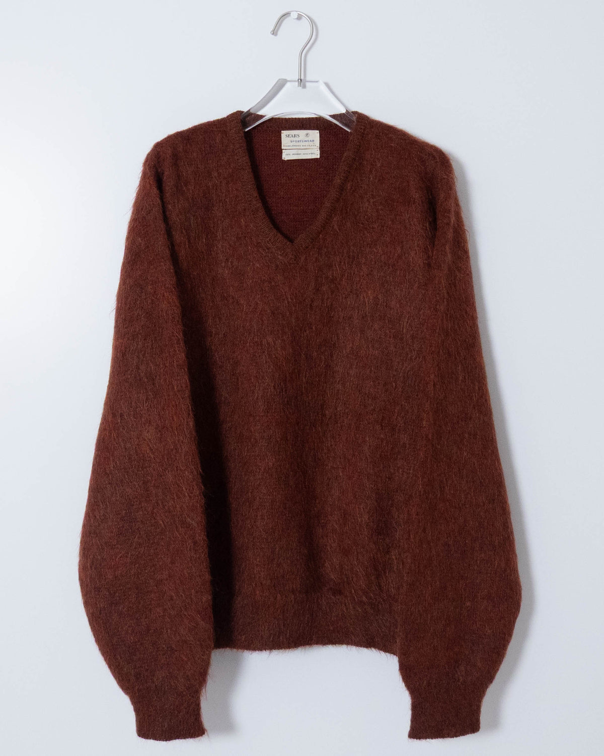 Vintage "Sears" v-neck mohair knit sweater