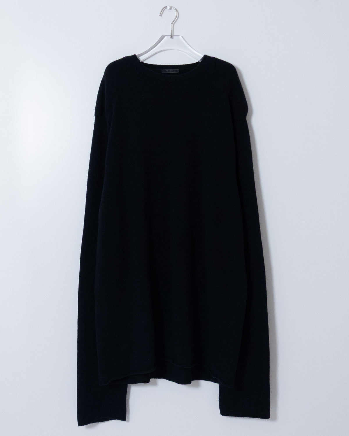 "PRADA" oversized cashmere × wool knit sweater
