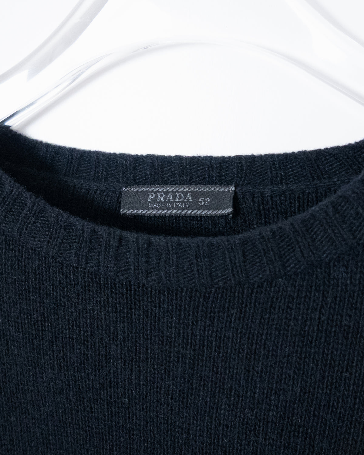 "PRADA" oversized cashmere × wool knit sweater