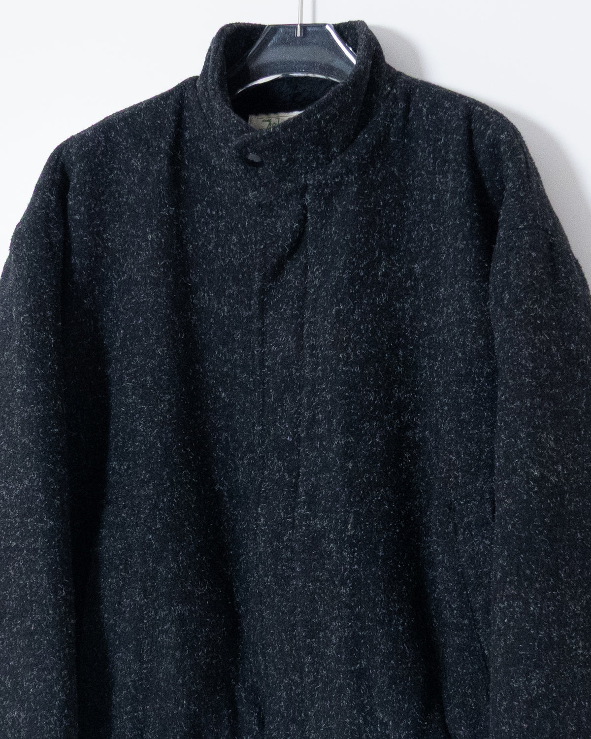 Fly-front wool blouson