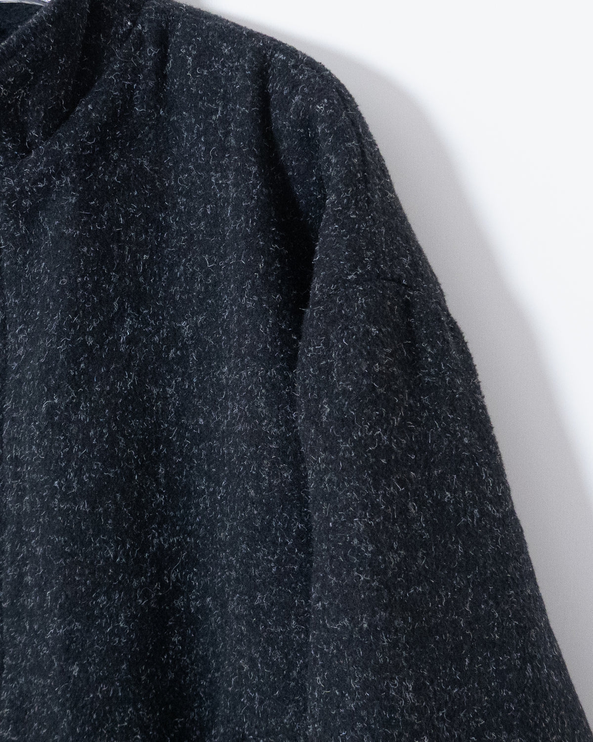 Fly-front wool blouson