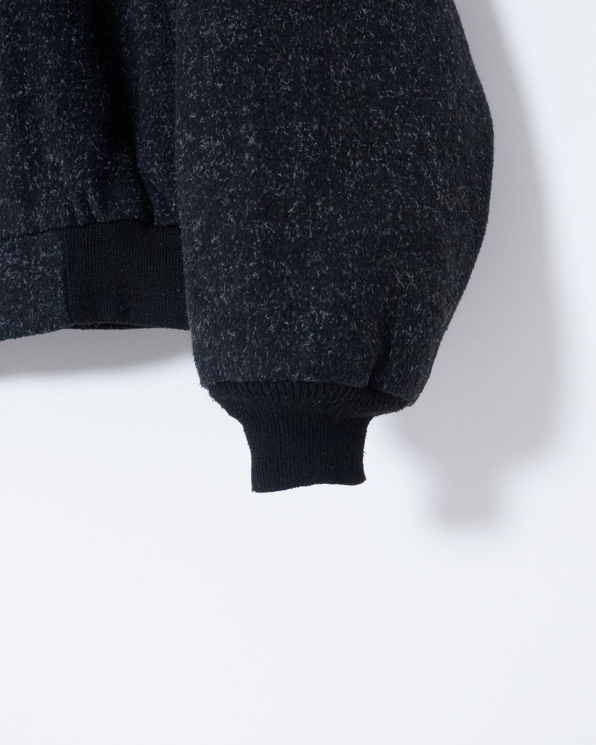 Fly-front wool blouson
