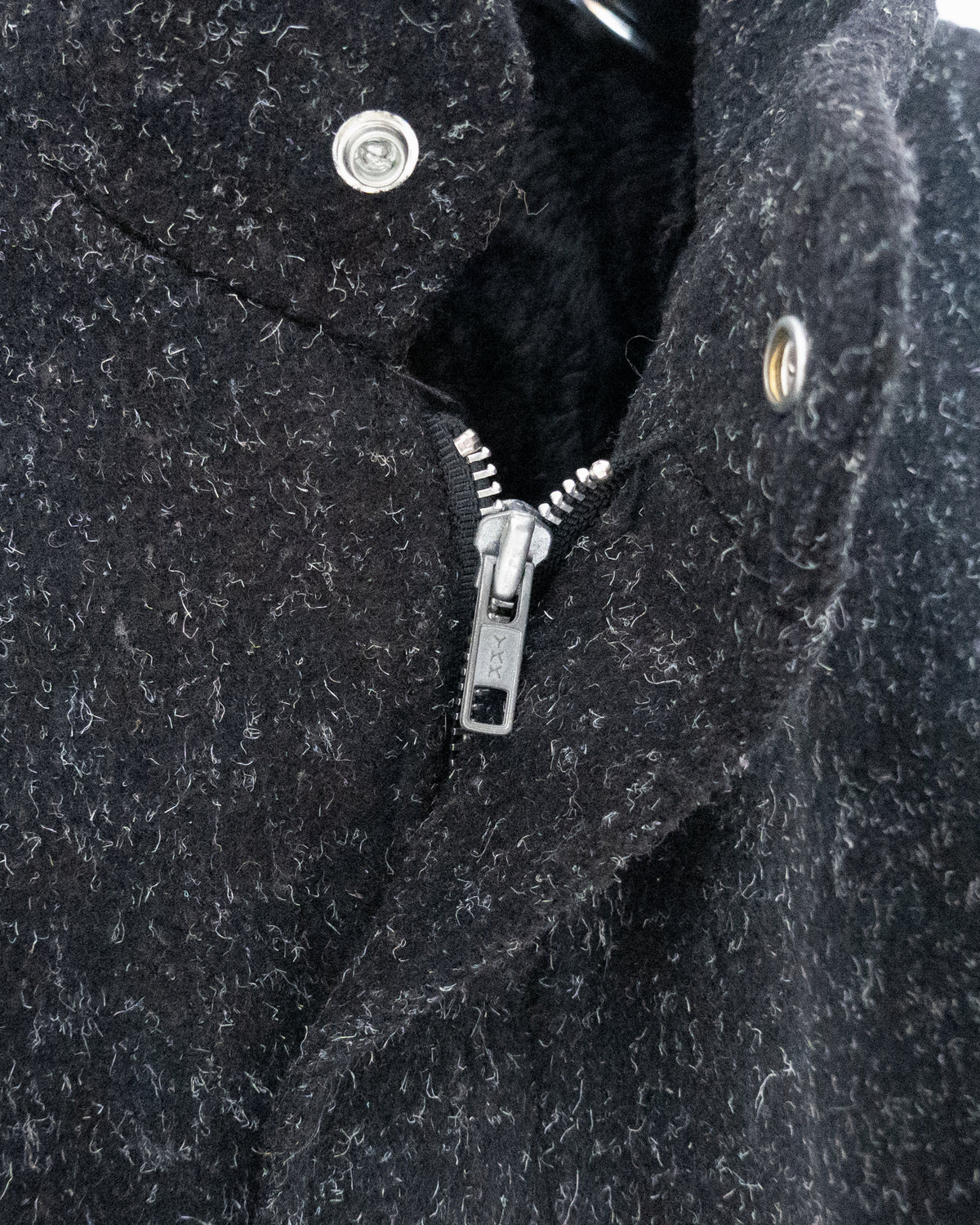 Fly-front wool blouson