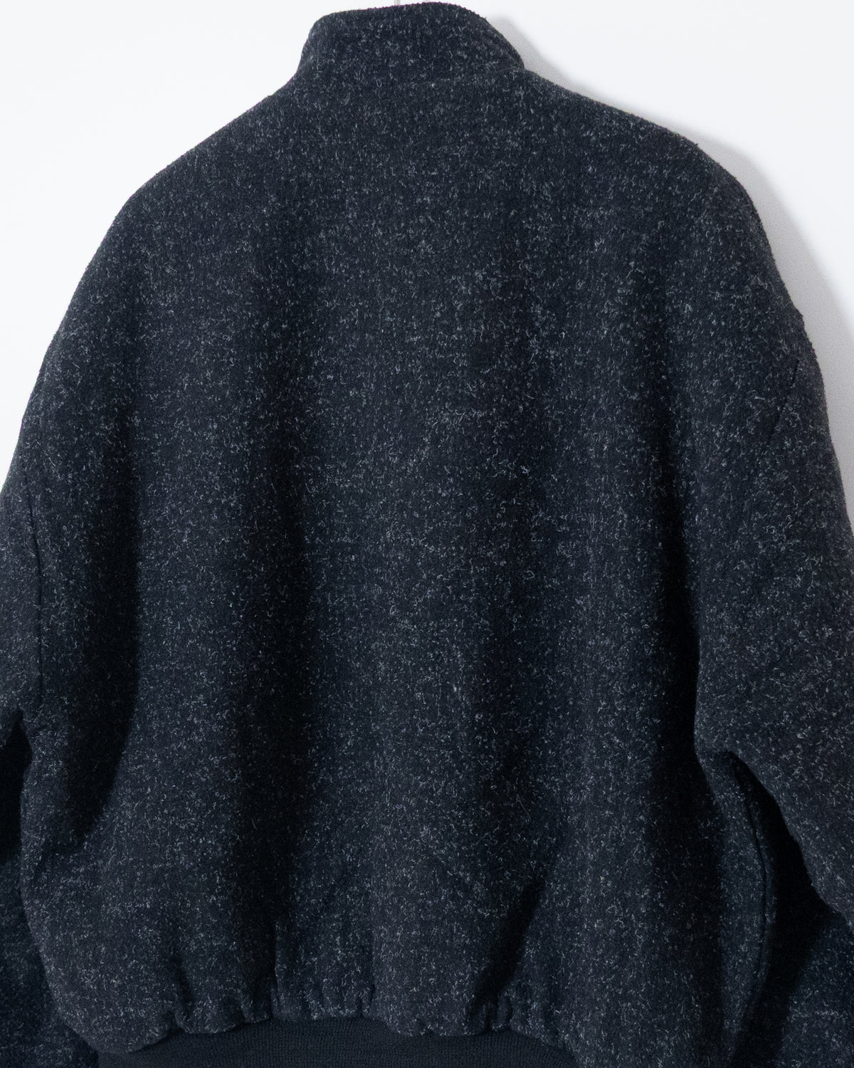 Fly-front wool blouson