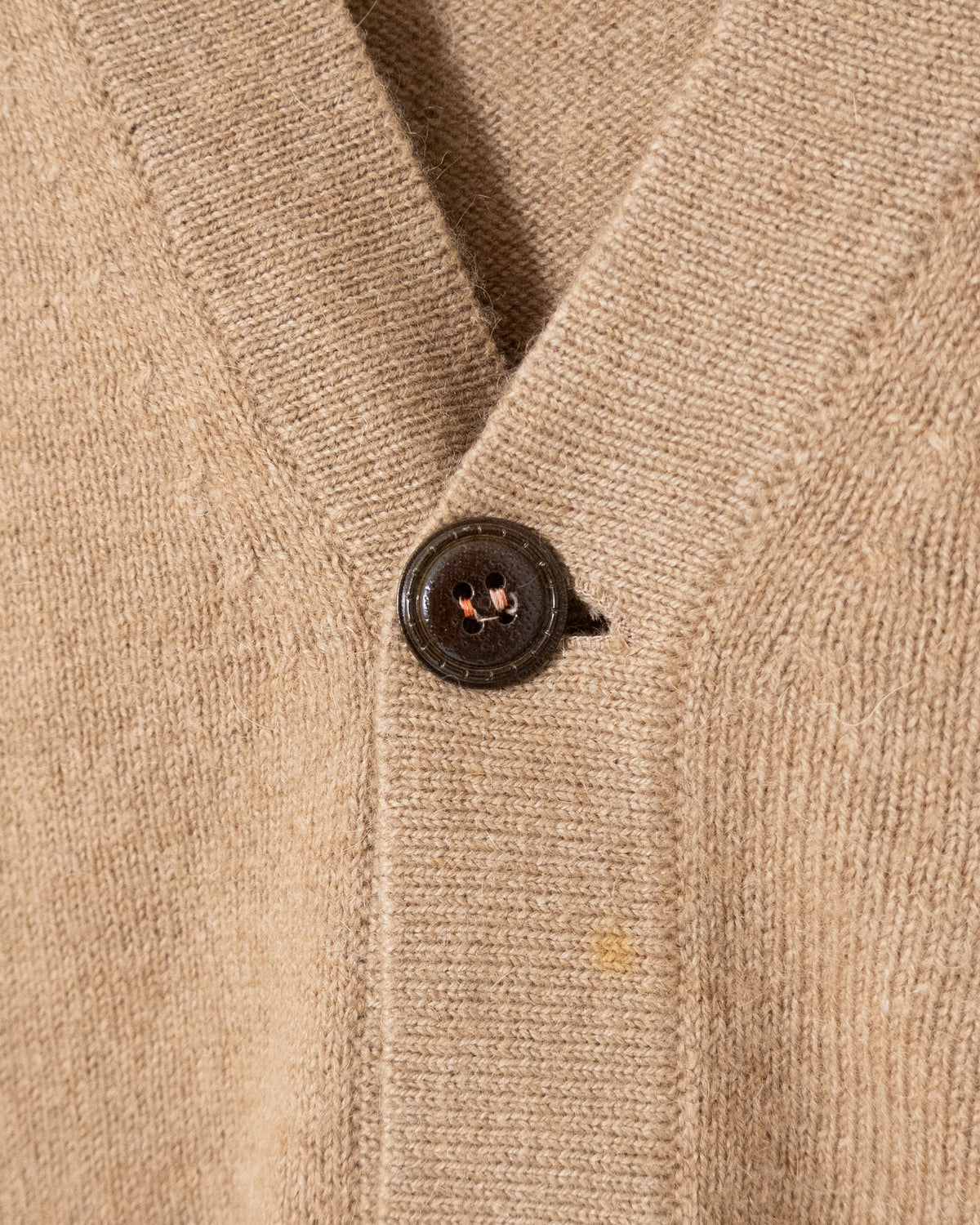 "LANVIN" camel hair knitted cardigan
