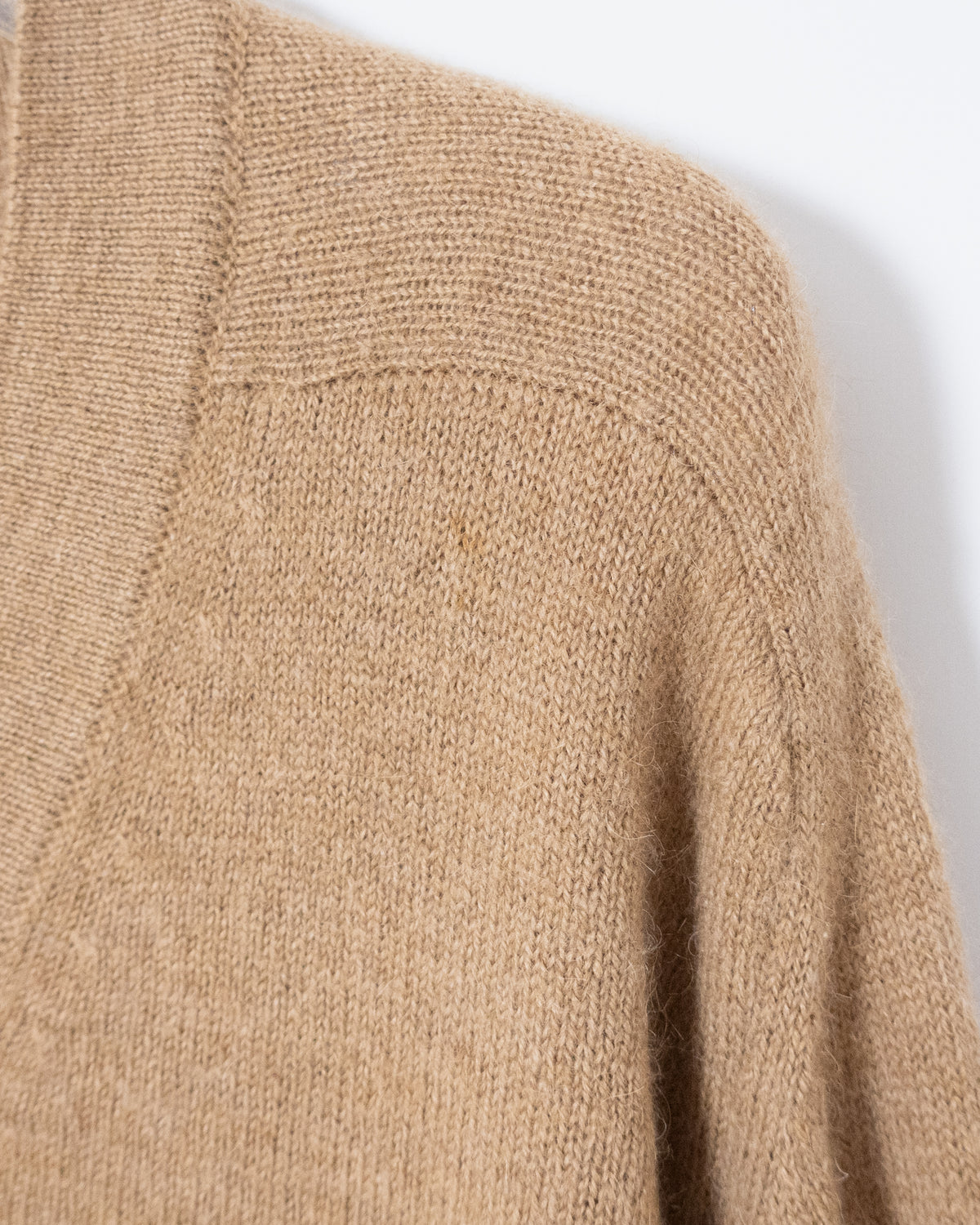 "LANVIN" camel hair knitted cardigan