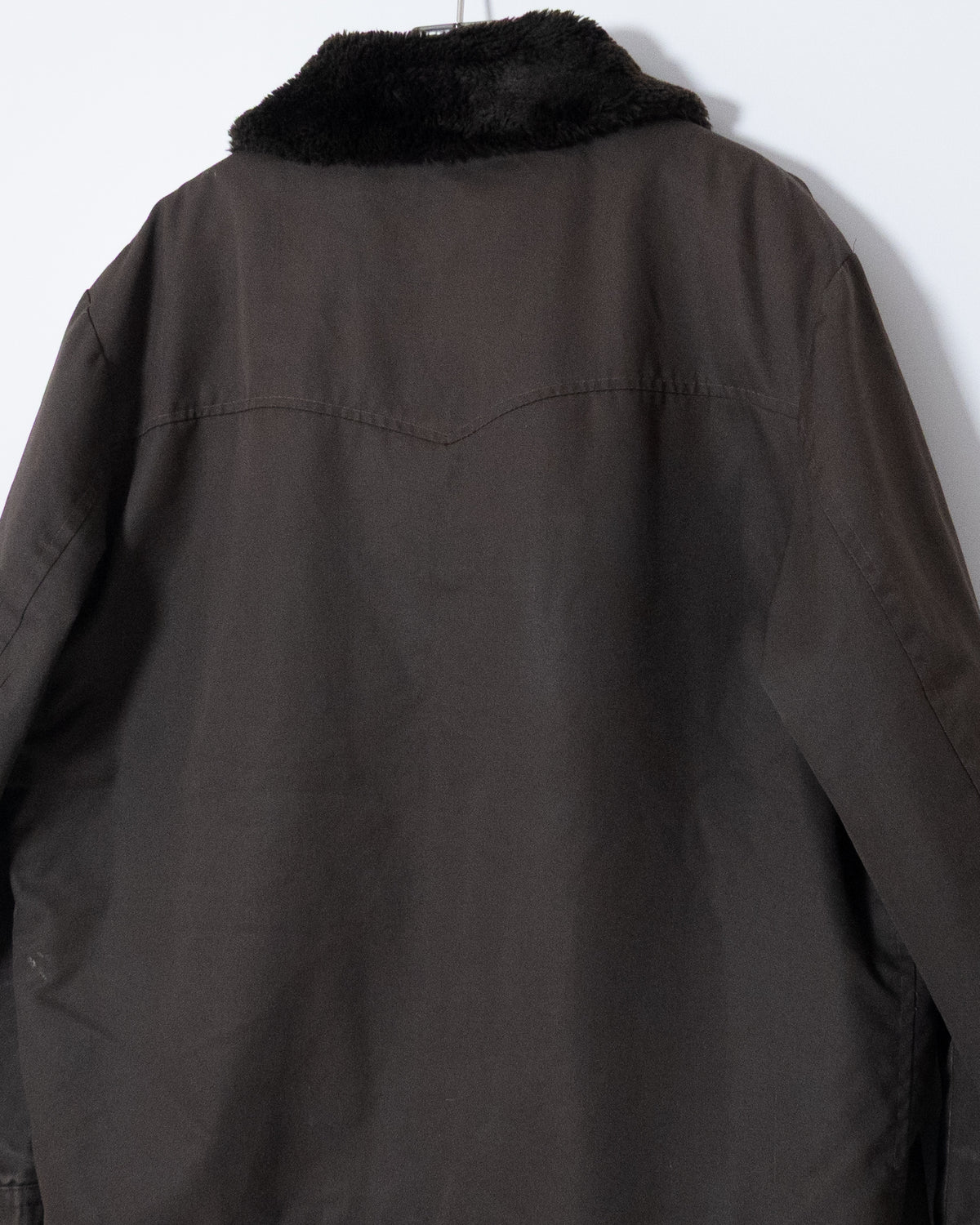 faux shearling collar boa lined jacket
