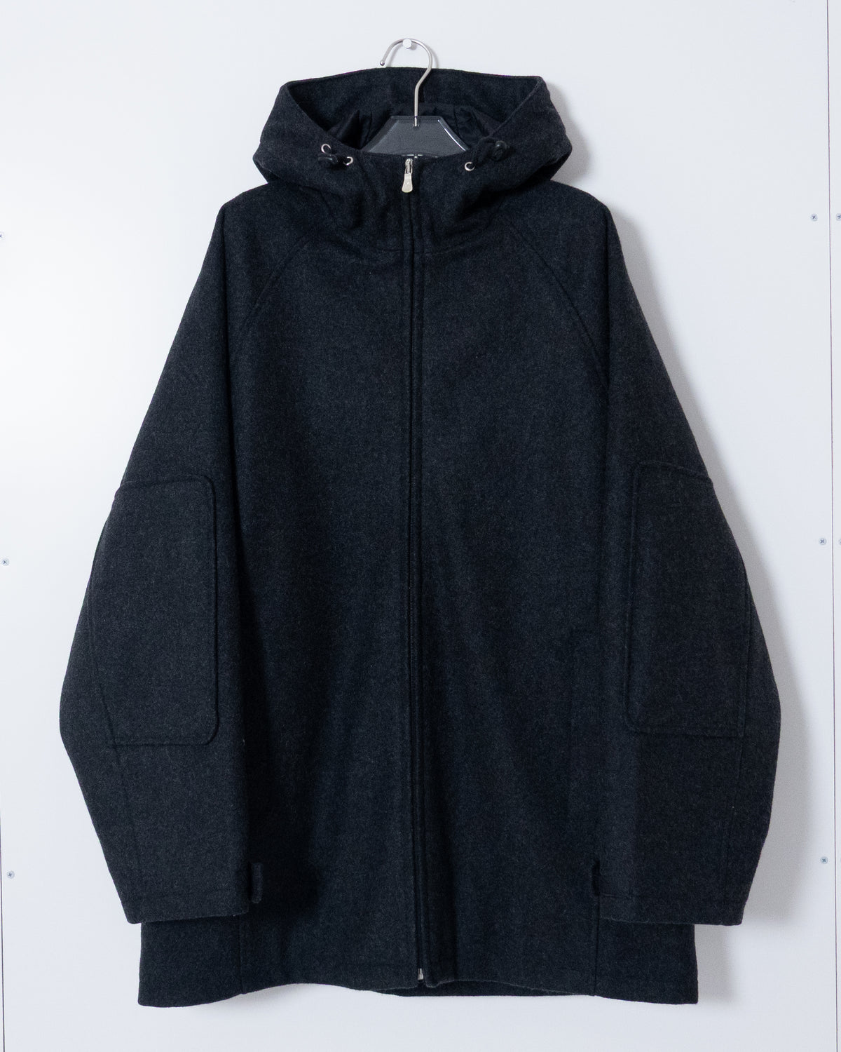 EURO "Calvin Klein Jeans" Wool Hooded Coat