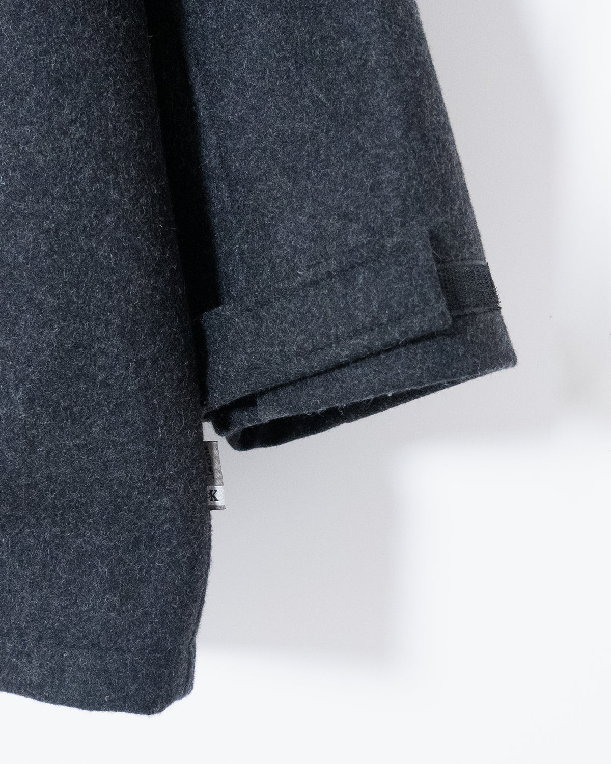 EURO "Calvin Klein Jeans" Wool Hooded Coat