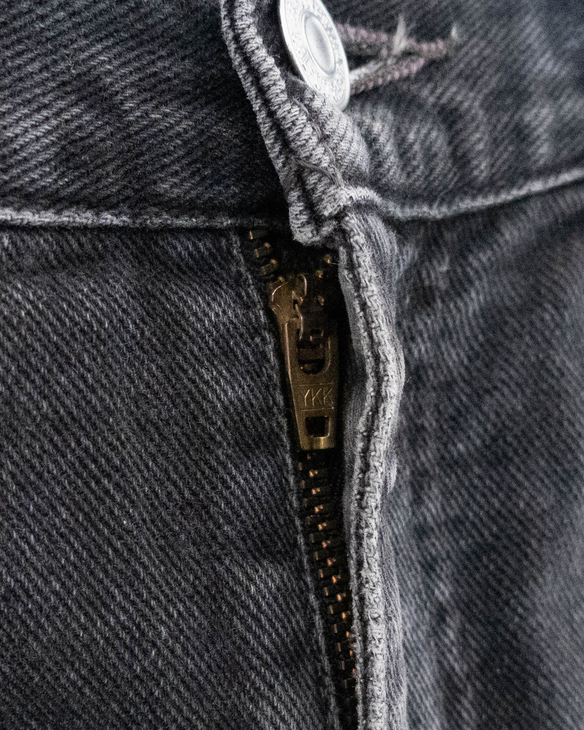 "Levi's" 505 painted black denim pants
