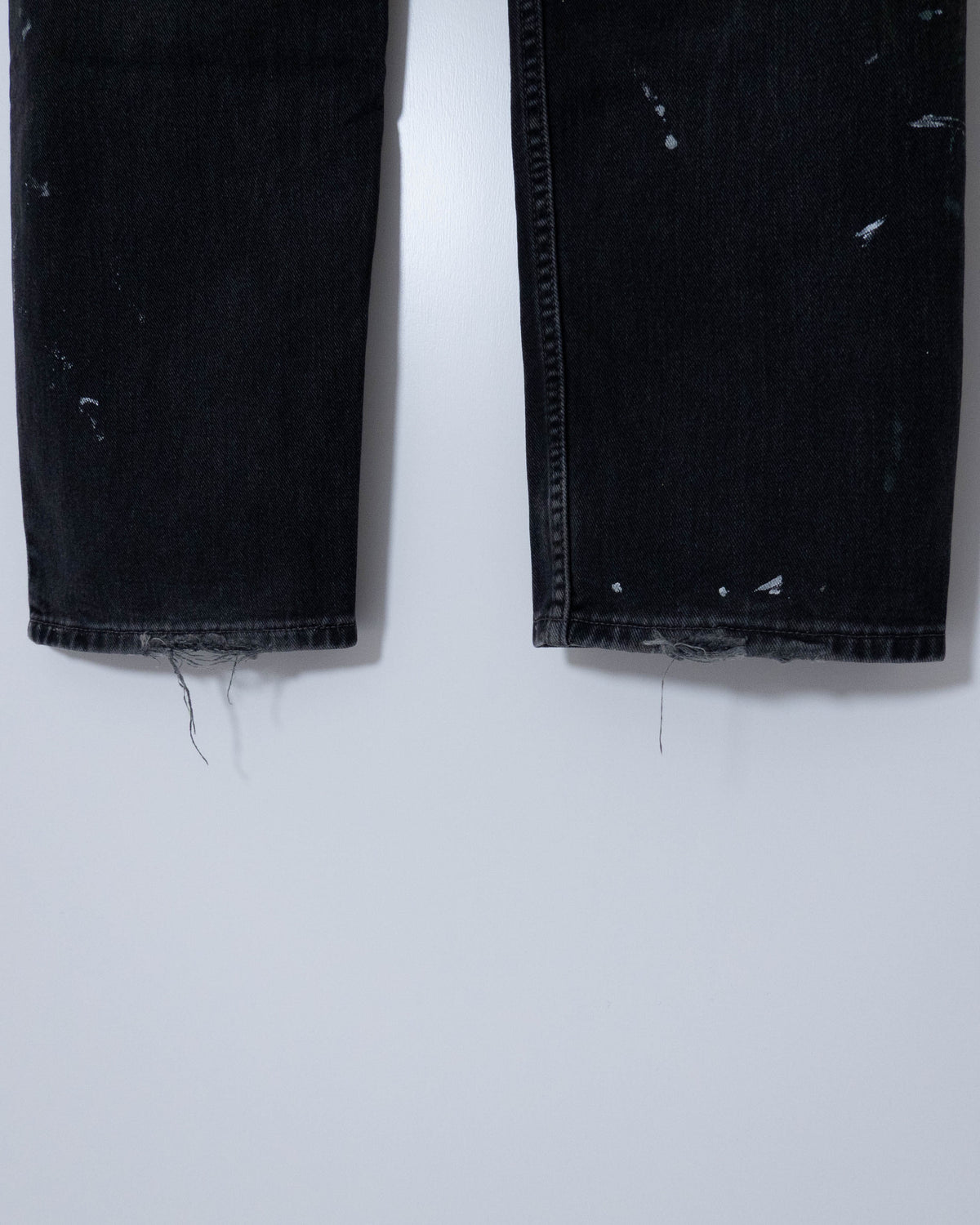 "Levi's" 505 painted black denim pants