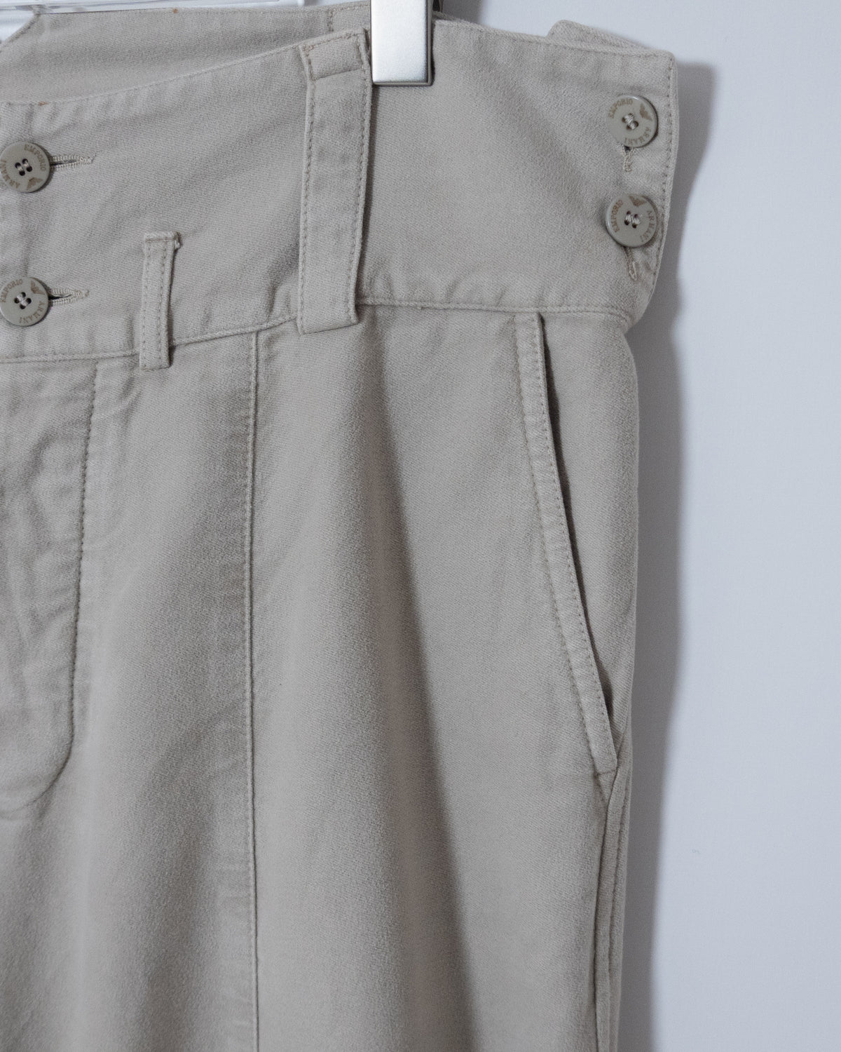 "EMPORIO ARMANI" moleskin pocket design pants