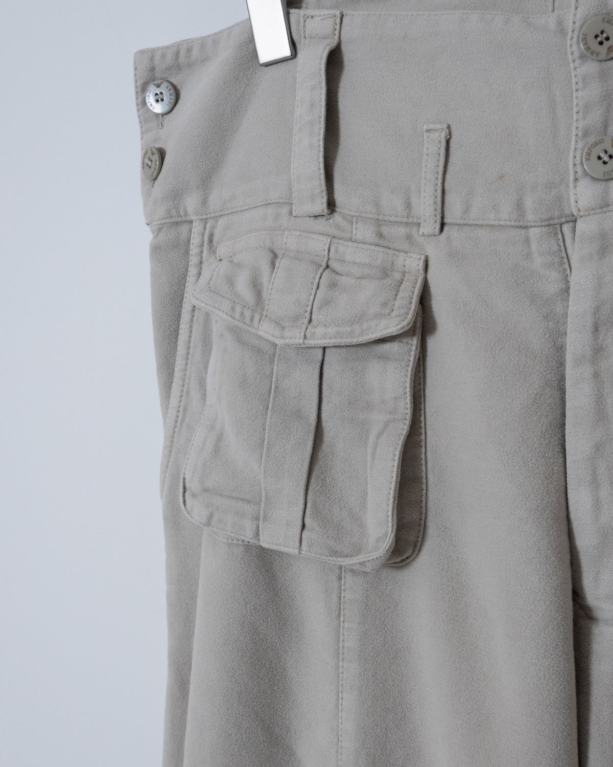 "EMPORIO ARMANI" moleskin pocket design pants