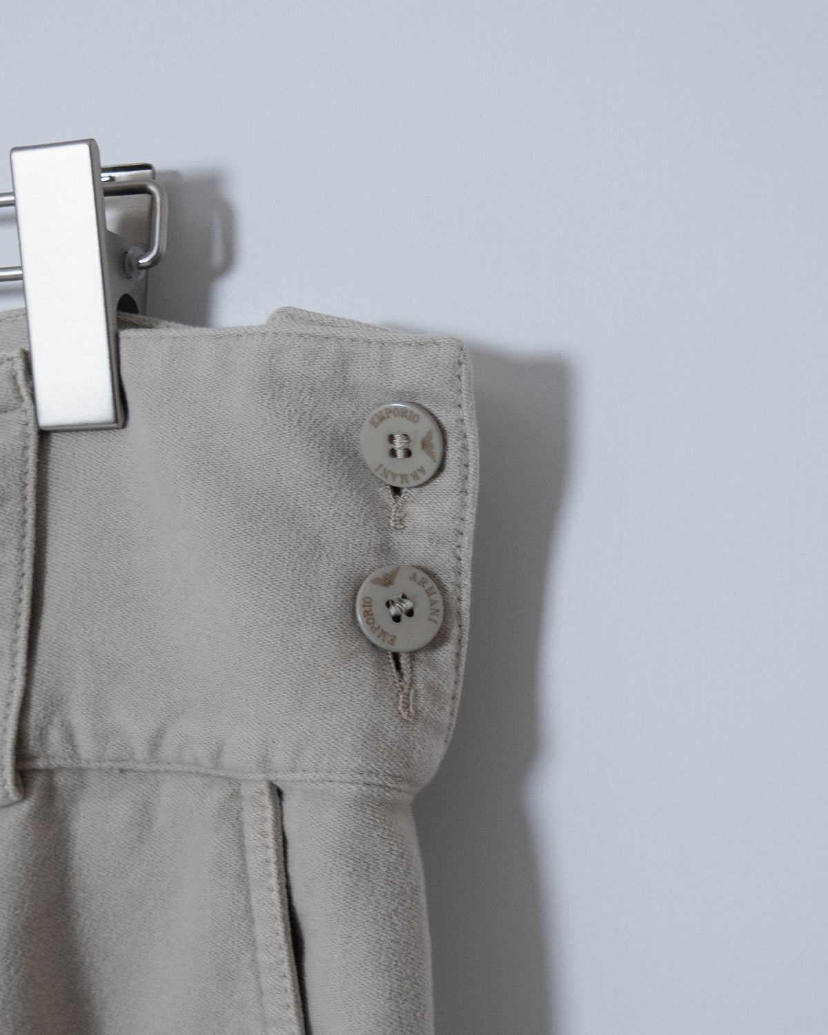"EMPORIO ARMANI" moleskin pocket design pants