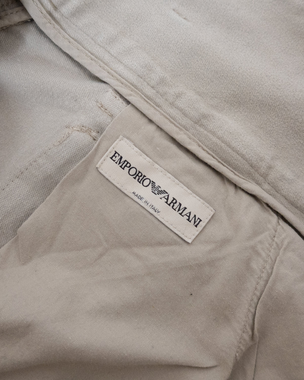 "EMPORIO ARMANI" moleskin pocket design pants