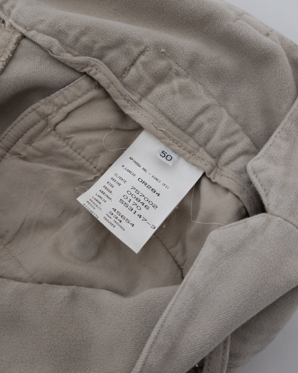 "EMPORIO ARMANI" moleskin pocket design pants