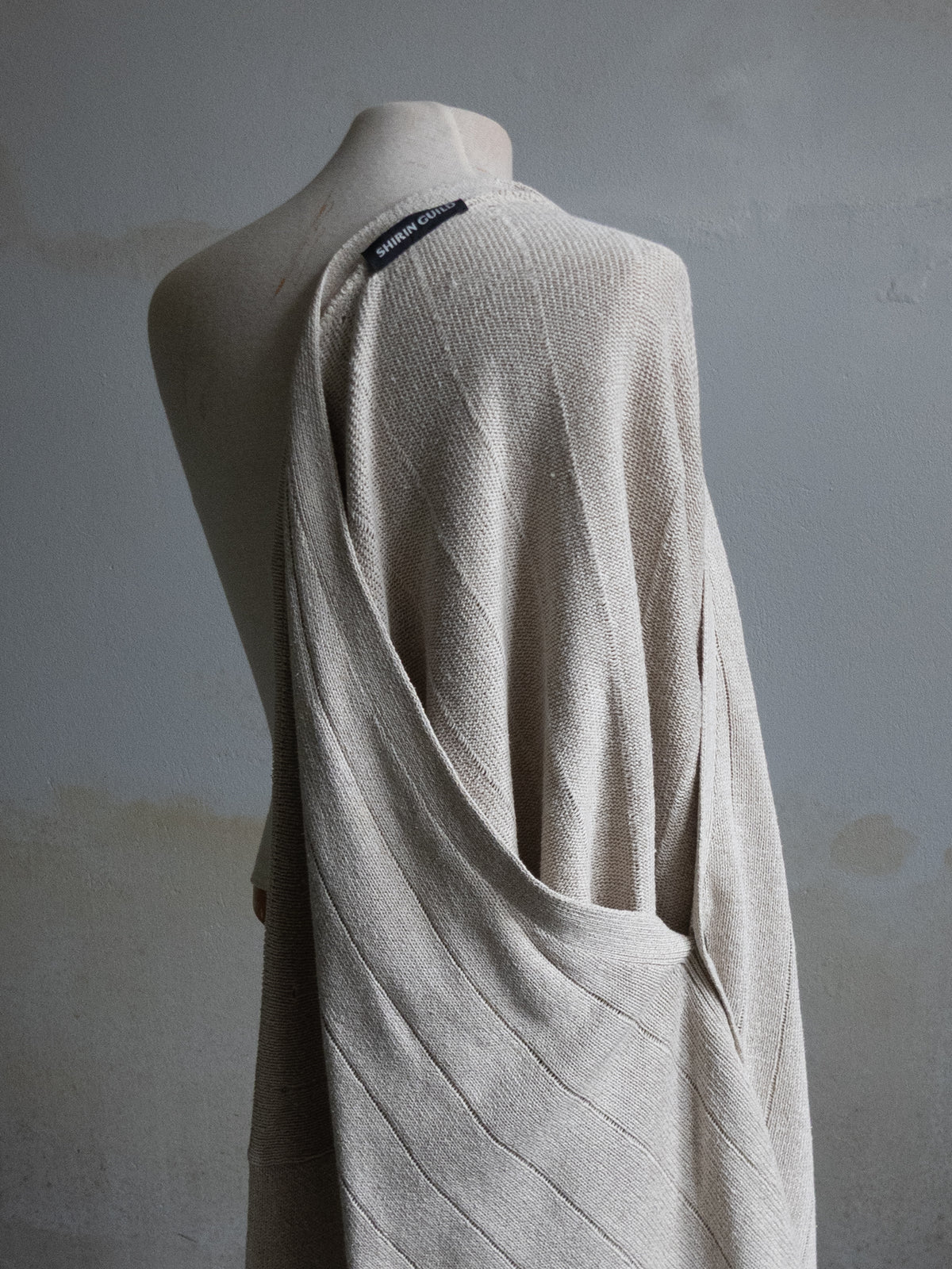 "SHIRIN GUILD" linen x silk cardigan