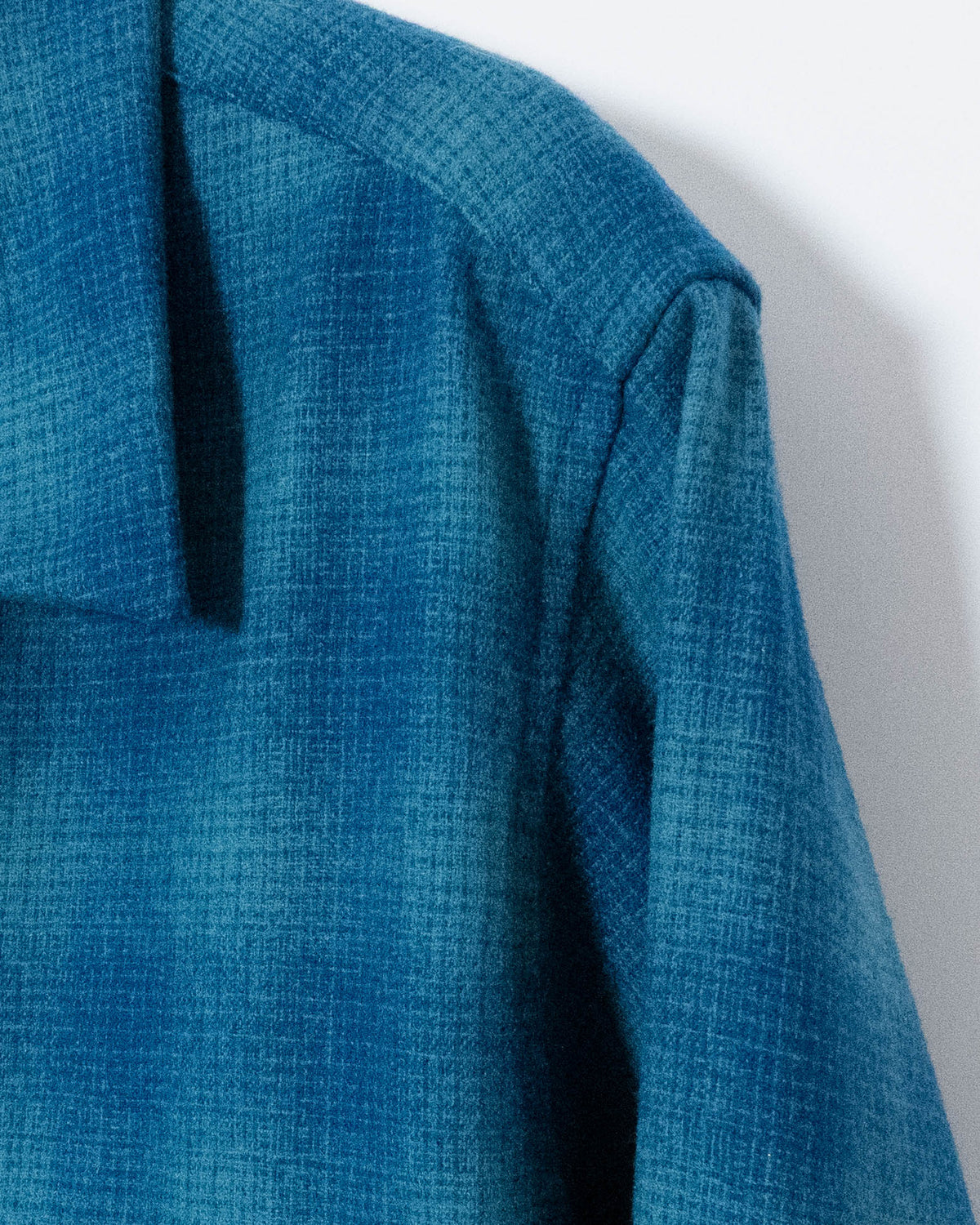 PENDLETON shadow plaid open collar wool shirt