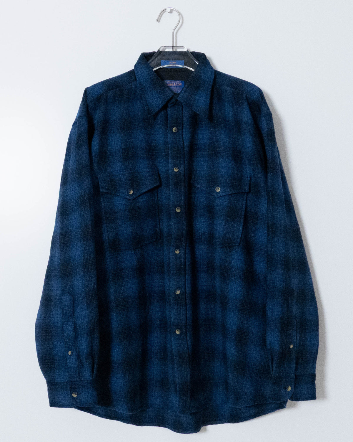 "PENDLETON" shadow plaid wool shirt