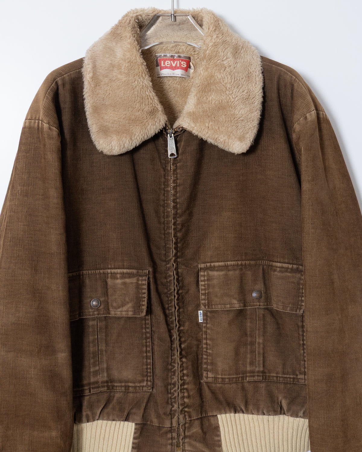 Vintage "Levi's" faux shearling collar corduroy jacket