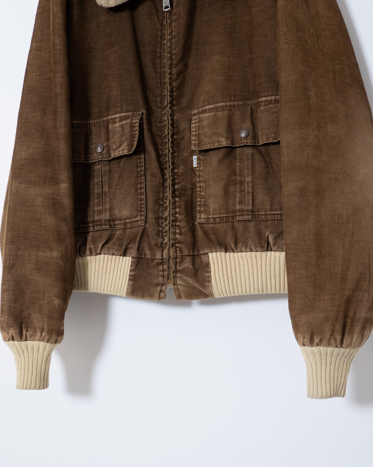 Vintage "Levi's" faux shearling collar corduroy jacket