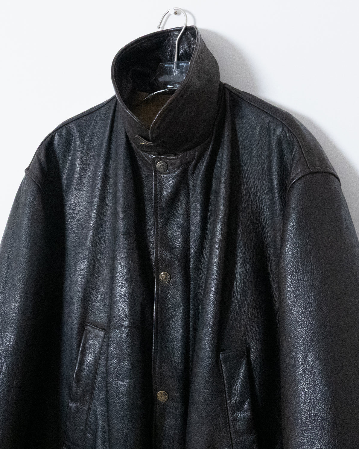 "ARMANI JEANS" leather car coat