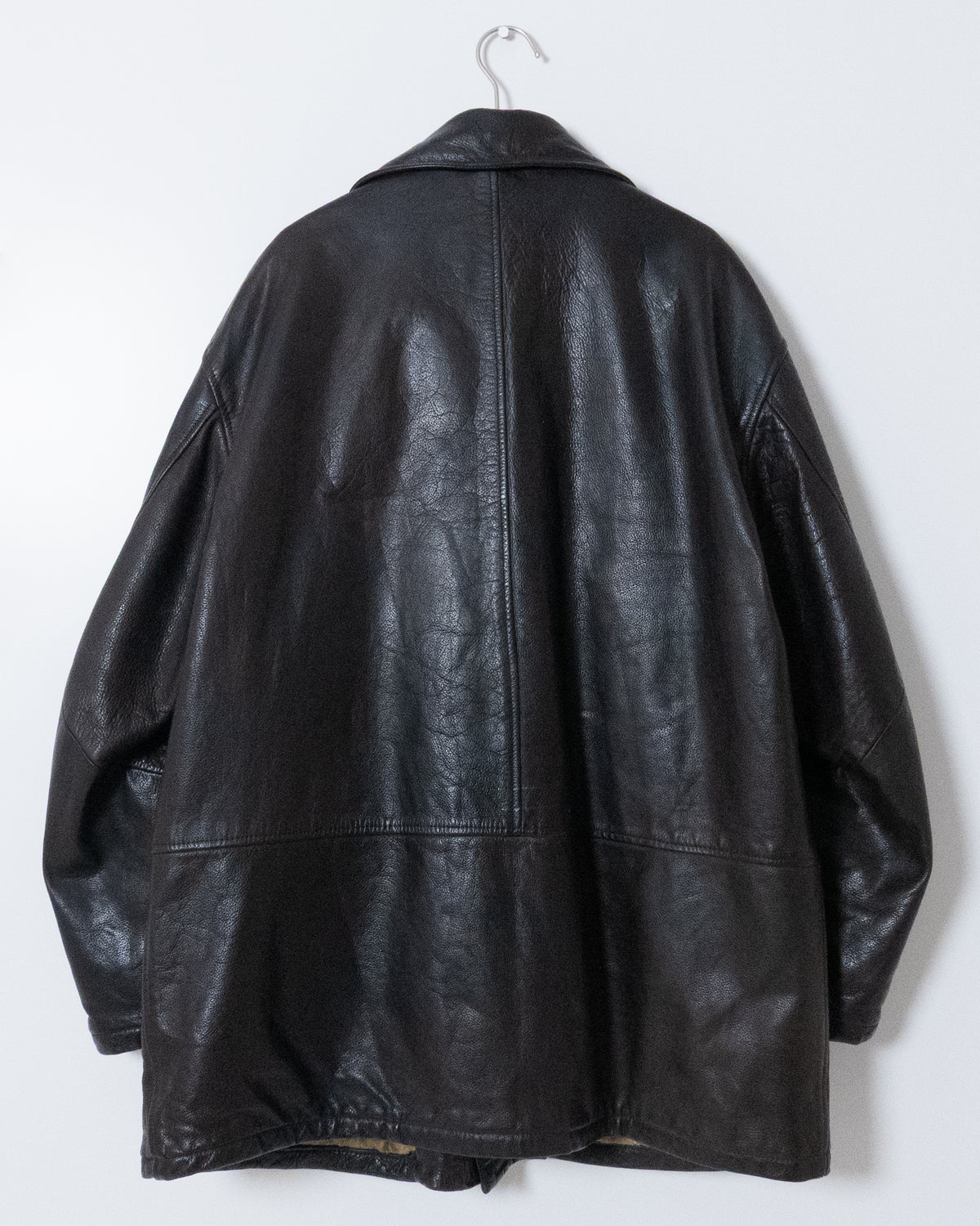 "ARMANI JEANS" leather car coat