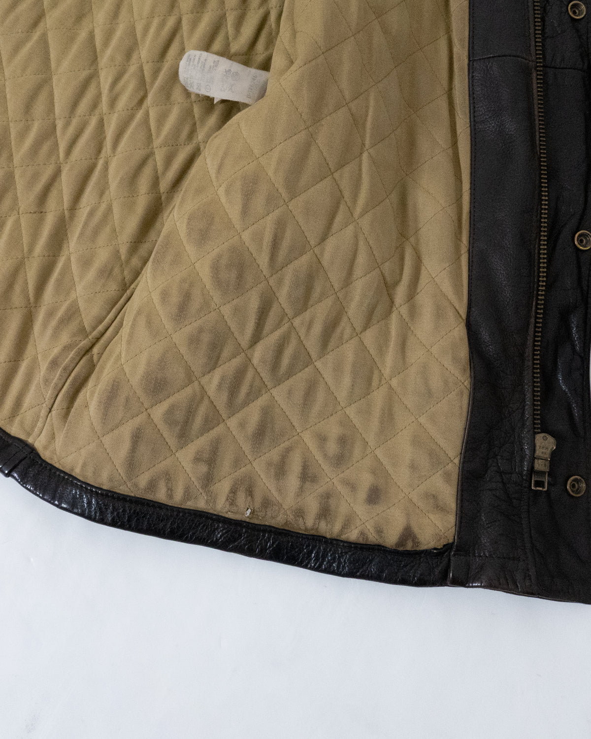 "ARMANI JEANS" leather car coat