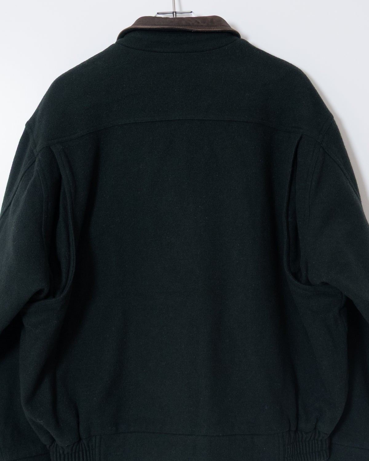 "Marks & Spencer" leather collar wool blouson