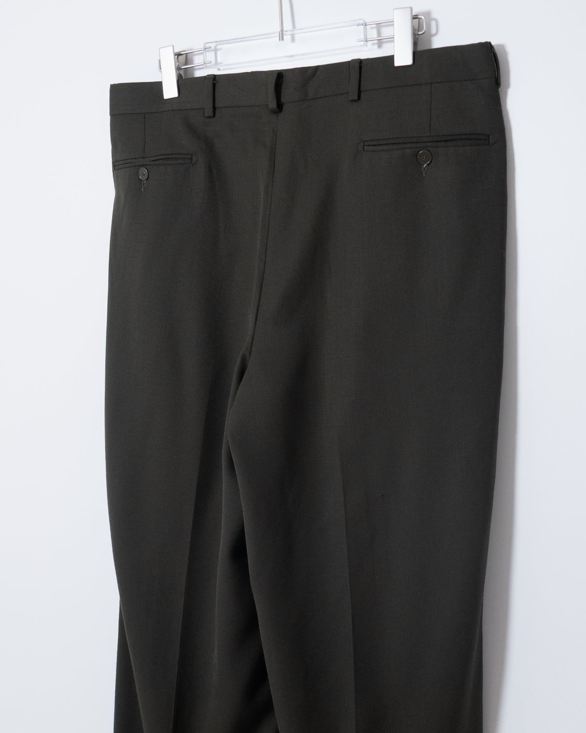 "MONSIEUR GIVENCHY" wool tuck slacks