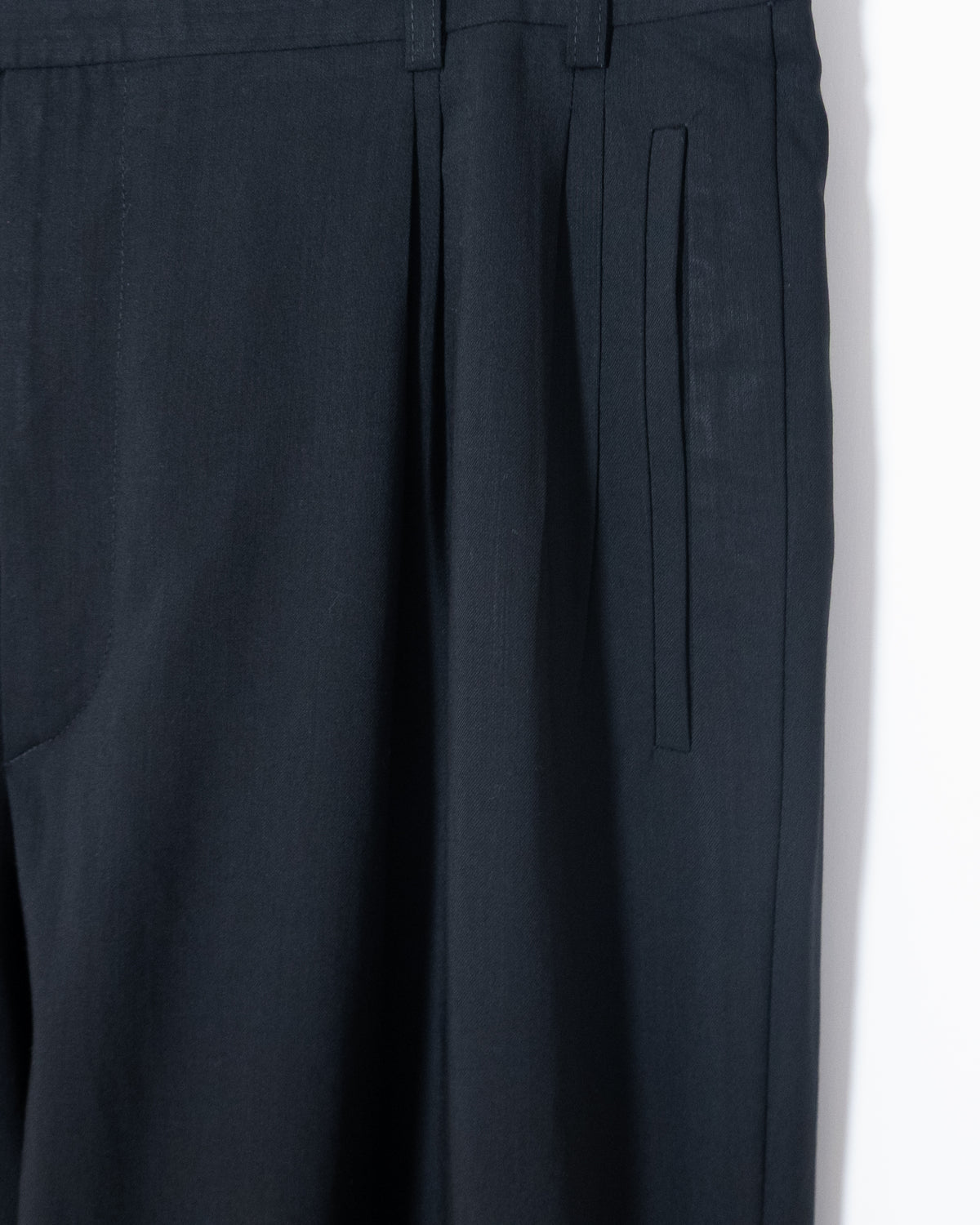"Zanella" wool tuck slacks