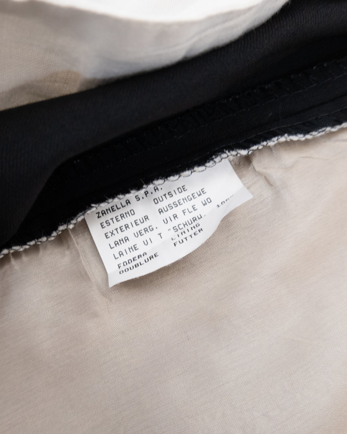 "Zanella" wool tuck slacks