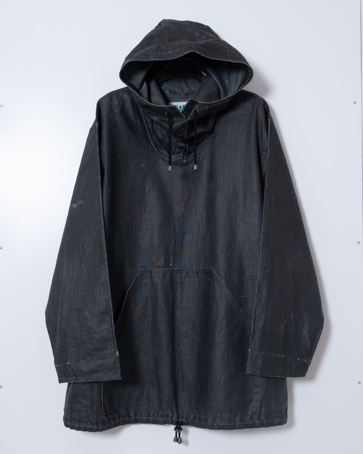 "FLAX" coating linen anorak parka