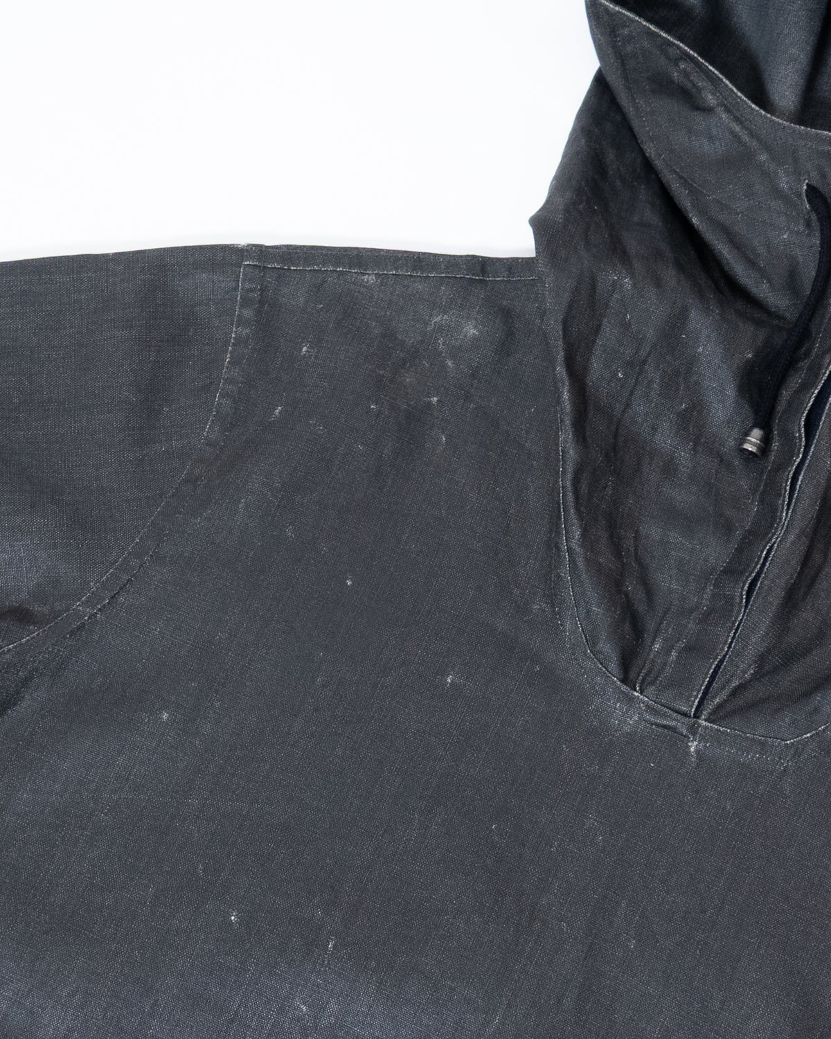 "FLAX" coating linen anorak parka