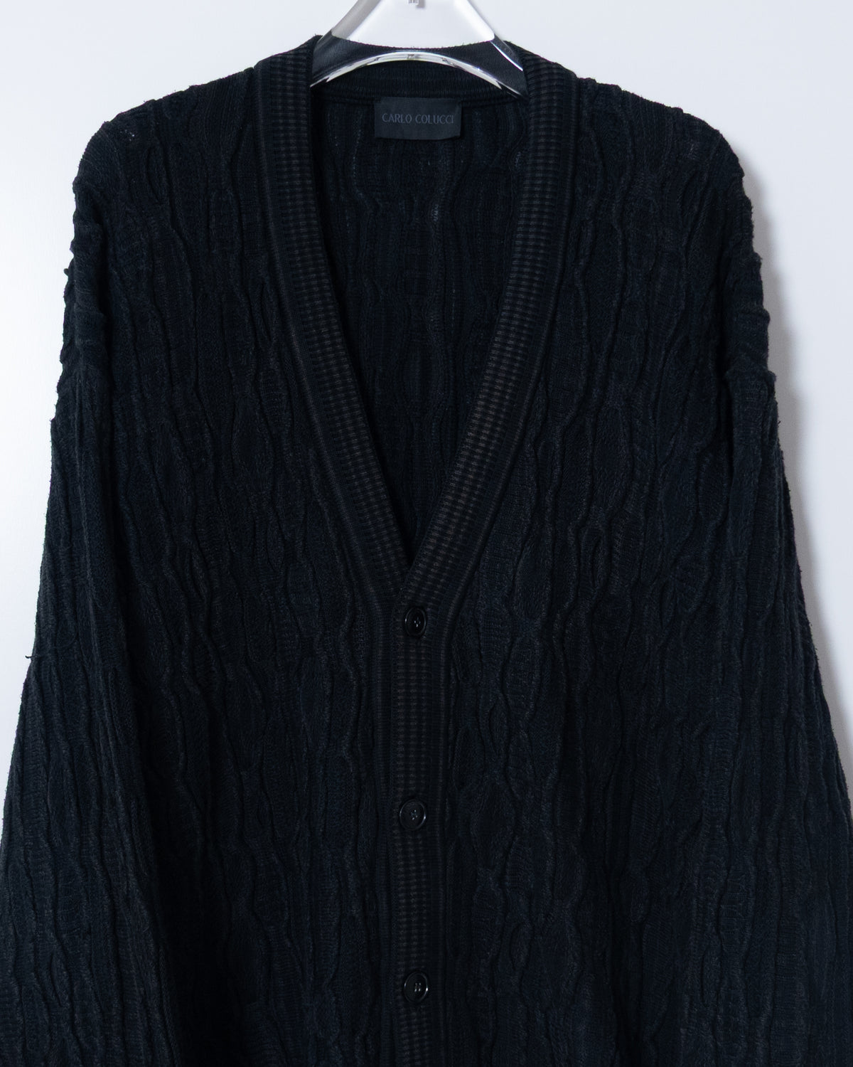 CARLO COLUCCI" 3D knit cardigan