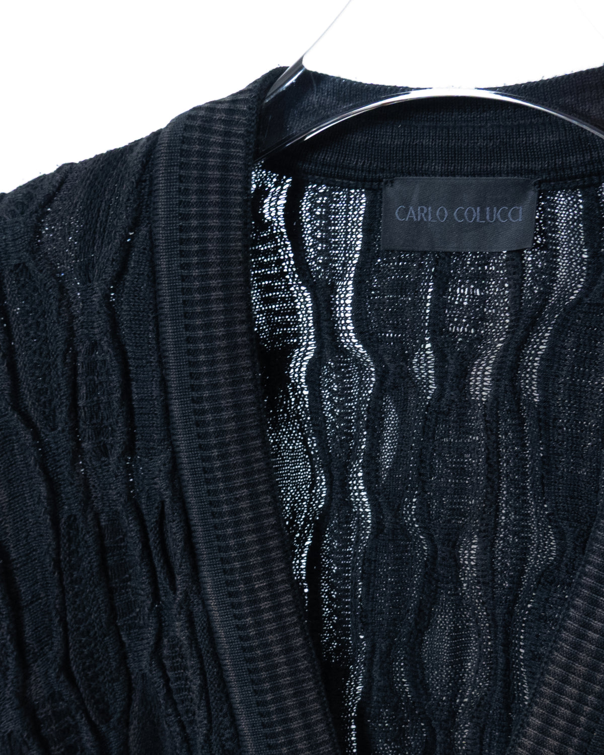 CARLO COLUCCI" 3D knit cardigan
