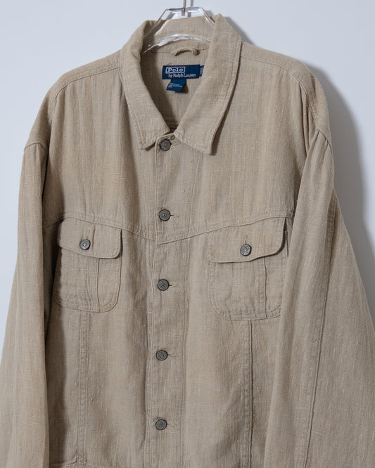 "Polo by Ralph Lauren"  linen trucker jacket