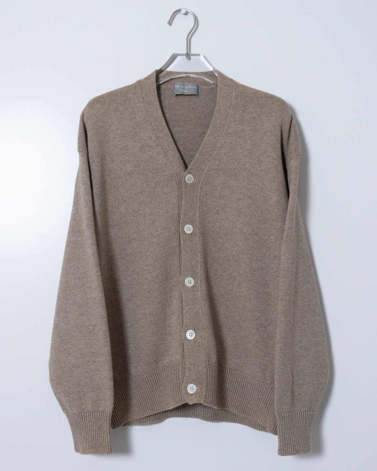 "COMME des GARCONS HOMME" Cotton Hemp Knit Cardigan