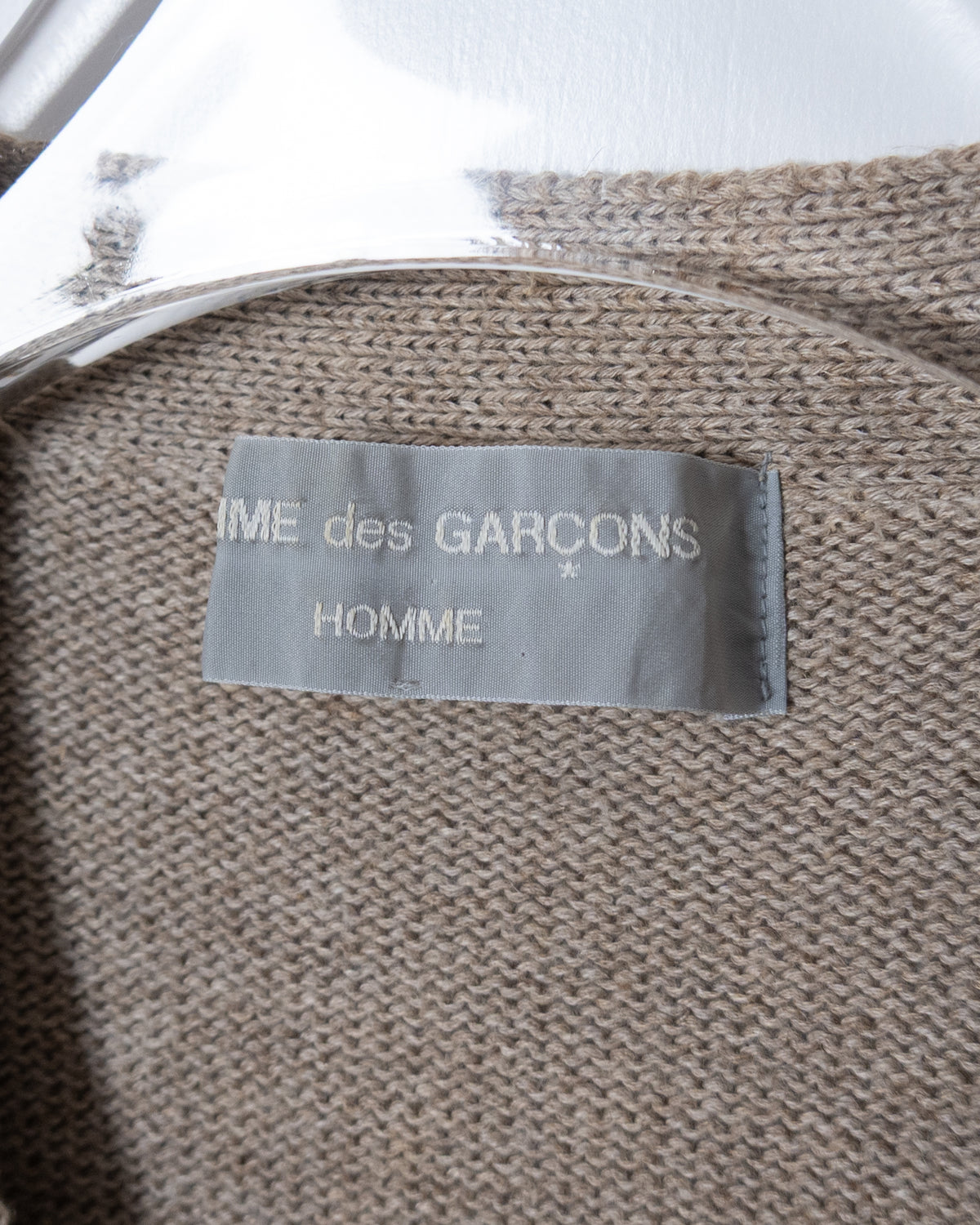 "COMME des GARCONS HOMME" Cotton Hemp Knit Cardigan