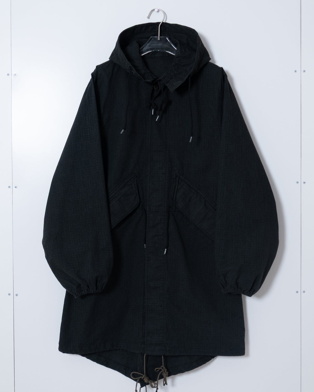 US Army After Dye Hooded Coat Black