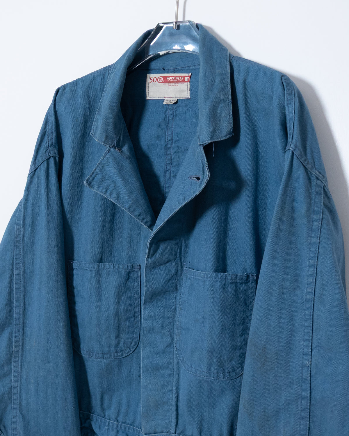 Vintage cutoff jumpsuit HBT work jacket